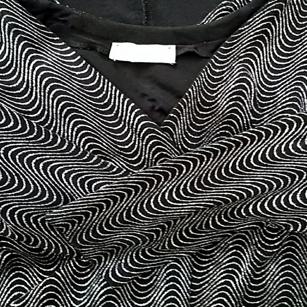 Silver / Black metalic thread tank top and jacket